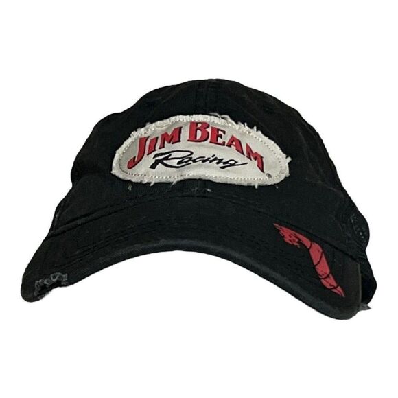 Jim Beam Racing Robby Gordon Motorsports Racing #7  Hat Cap Black Trucker Mesh - Picture 1 of 9